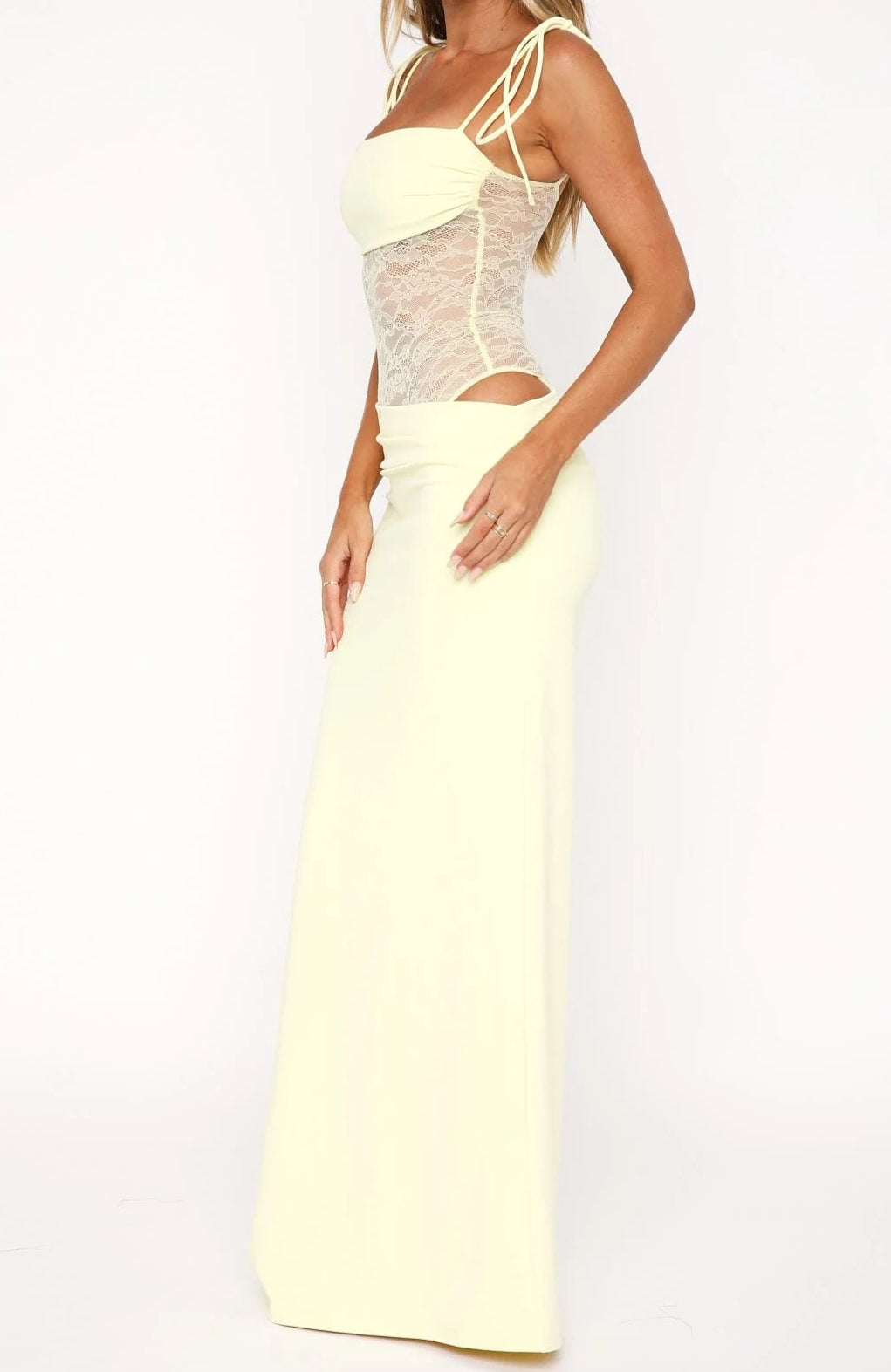 Admire Me Maxi Dress Lemon